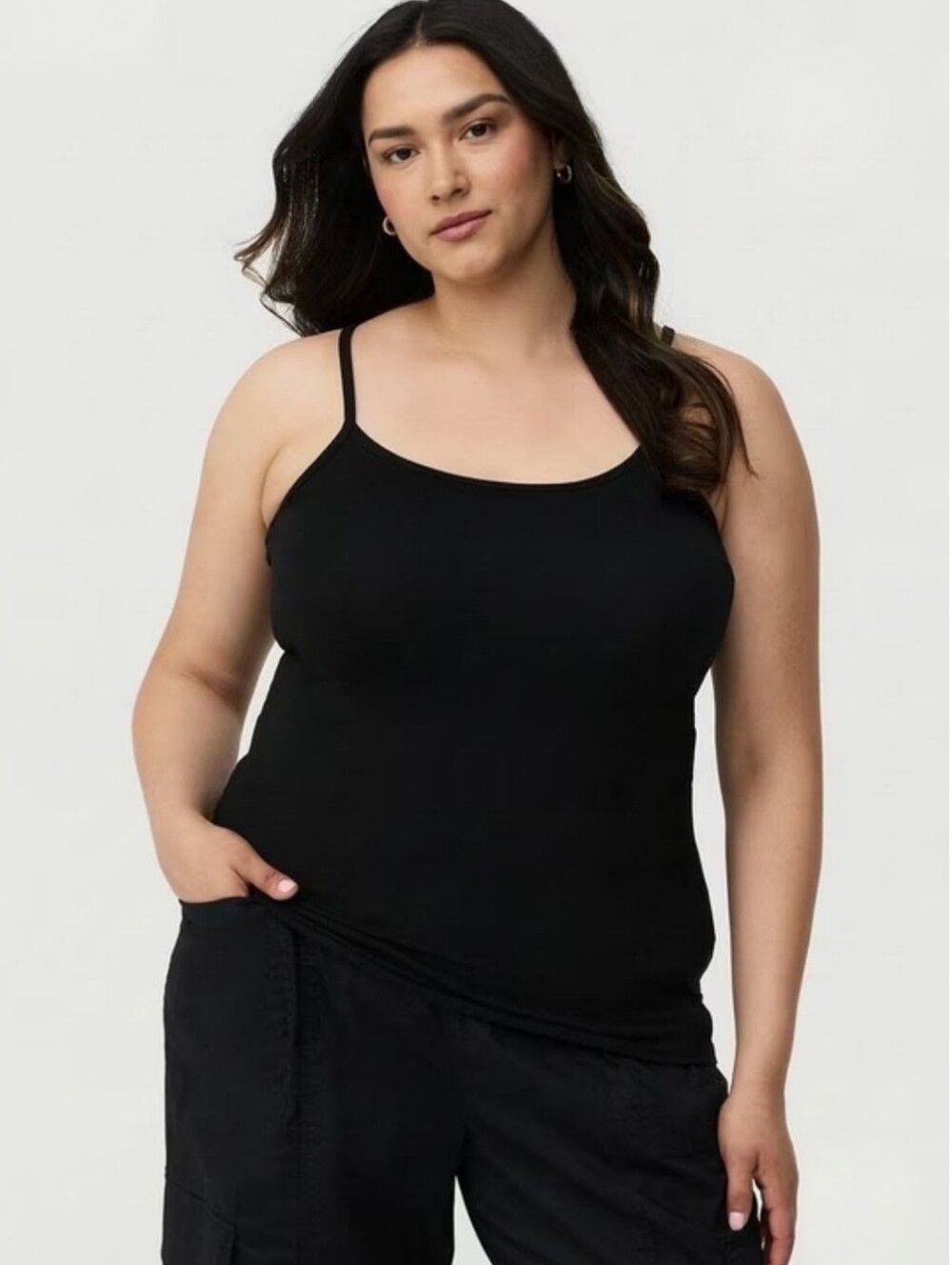 Torrid Black Foxy Cami w/ Adjustable Straps Size 0 L 12